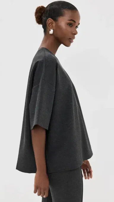 STAUD Capsule Top Heather Grey | Thumbnail 4