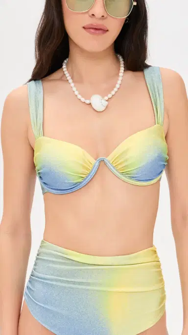 Simkhai Anniston Bikini Top Golden Hour Twilight M | Thumbnail 2