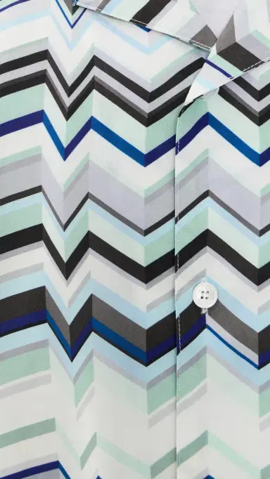 Missoni Short Sleeve Shirt Light Blue Tones | Thumbnail 6