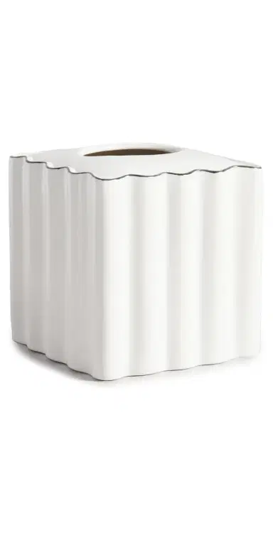 Kassatex Le Marais Tissue Holder White One Size | Thumbnail 1