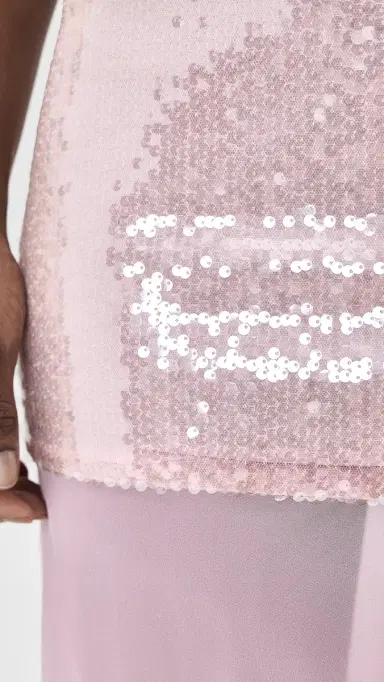 Runaway the Label Adeluna Sheer Bottom Maxi Skirt Light Pink | Thumbnail 6 Runaway the Label Adeluna Sheer Bottom Maxi Skirt Light Pink | Thumbnail 6