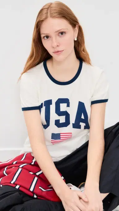 Original Retro Brand USA Flag Cotton Tee | Thumbnail 2 Original Retro Brand USA Flag Cotton Tee | Thumbnail 2