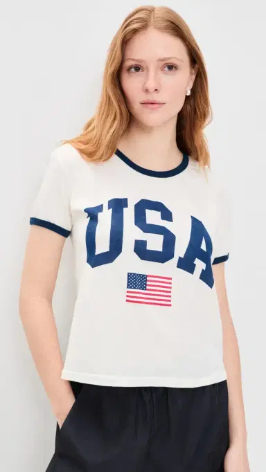 Original Retro Brand USA Flag Cotton Tee | Thumbnail 3 Original Retro Brand USA Flag Cotton Tee | Thumbnail 3
