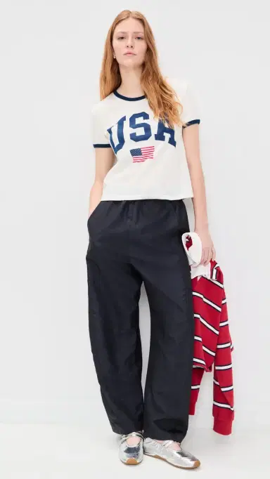 Original Retro Brand USA Flag Cotton Tee | Thumbnail 6 Original Retro Brand USA Flag Cotton Tee | Thumbnail 6
