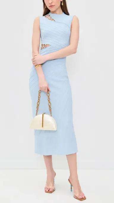 Cult Gaia Laguna Clutch Ivory One Size | Thumbnail 3