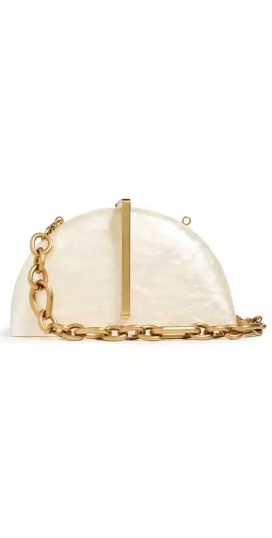 Cult Gaia Laguna Clutch Ivory One Size | Thumbnail 1