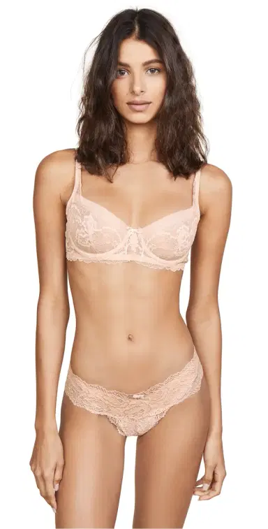 Skarlett Blue Minx Unlined Balconette Bra Cashmere/Blush 32D | Thumbnail 1