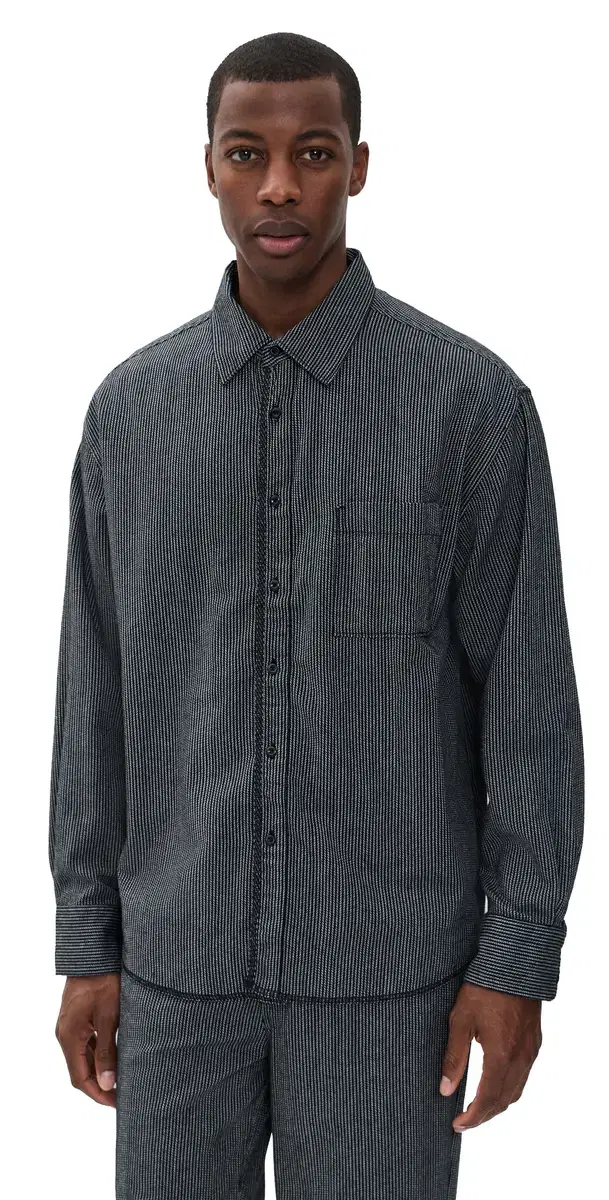 ummer Weave Pocket hirt Twilight Chevron