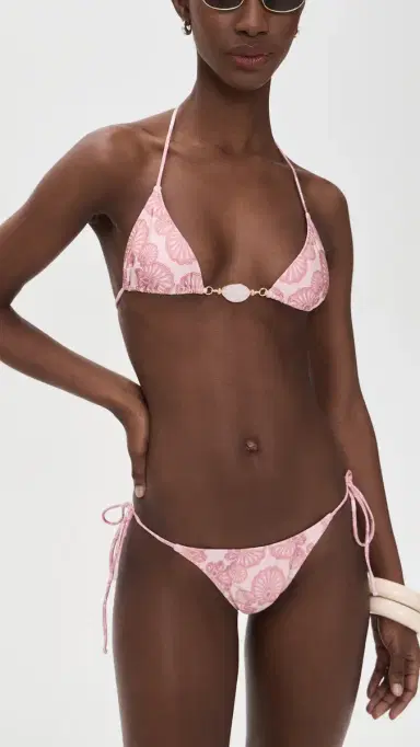 Shani Shemer Khloe Bikini Bottoms Pink hell Print | Thumbnail 4