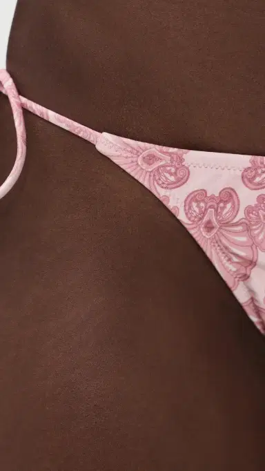 Shani Shemer Khloe Bikini Bottoms Pink hell Print | Thumbnail 5