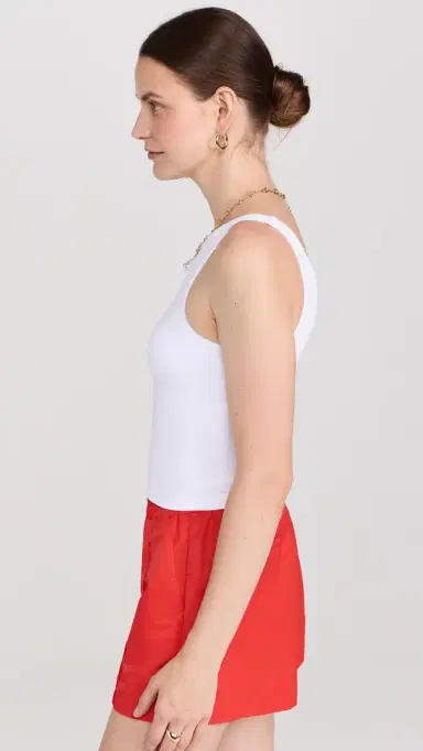 Free People Clean Lines Cami White M/L | Thumbnail 4