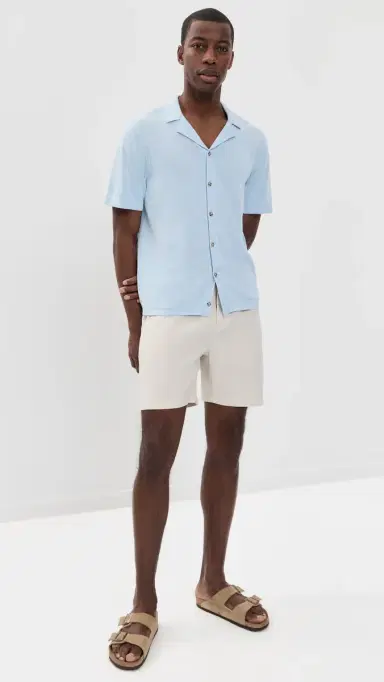 Onia Cotton Linen Camp Sweater Ice | Thumbnail 5