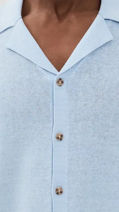 Onia Cotton Linen Camp Sweater Ice | Thumbnail 6
