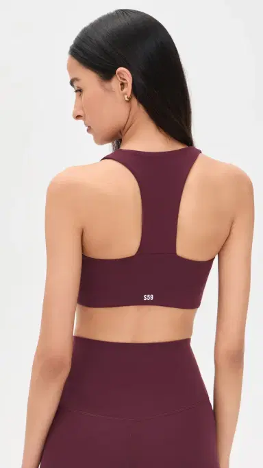 Splits59 Sara Airweight Bra Dk Cherry | Thumbnail 3