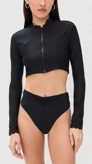 PQ Swim Quinn Sun Swim Top Black | Thumbnail 2
