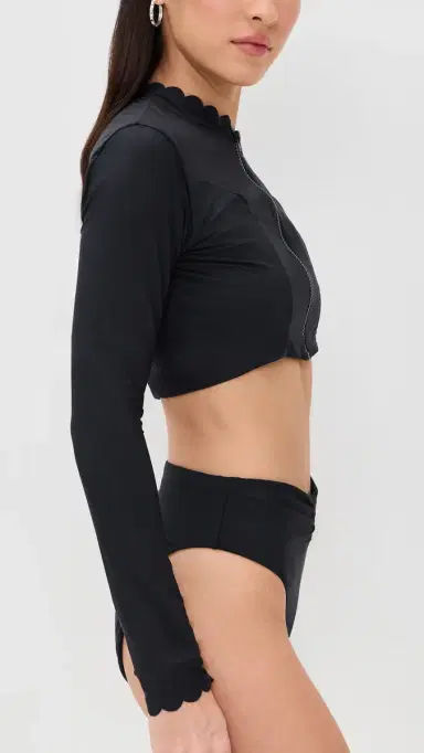 PQ Swim Quinn Sun Swim Top Black | Thumbnail 4