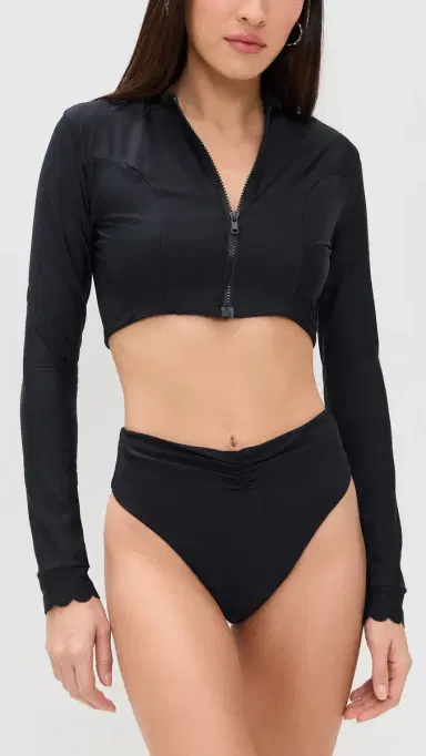 PQ Swim Quinn Sun Swim Top Black | Thumbnail 5