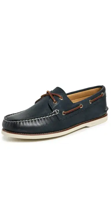 Sperry Gold Cup Authentic Original 2 Eye Nubuck Boat Shoes Navy 8 | Thumbnail 1