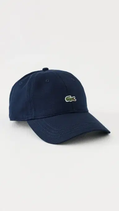 Lacoste Cotton Twill Front Logo Cap Navy Blue One Size | Thumbnail 2