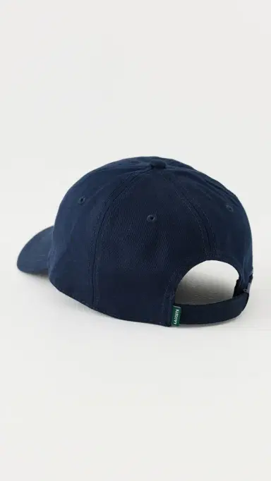 Lacoste Cotton Twill Front Logo Cap Navy Blue One Size | Thumbnail 3
