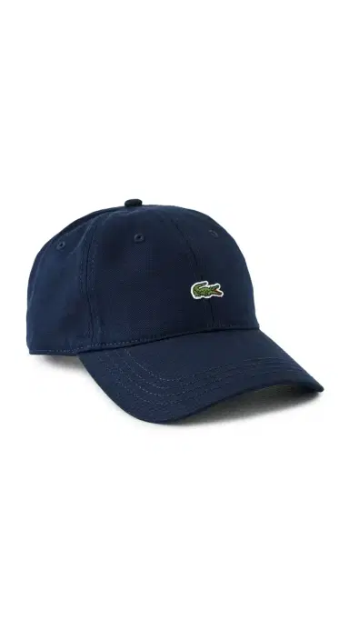 Lacoste Cotton Twill Front Logo Cap Navy Blue One Size | Thumbnail 5