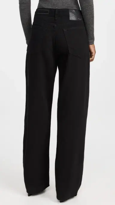 rag & bone Featherweight Logan Jeans Black 24 | Thumbnail 3