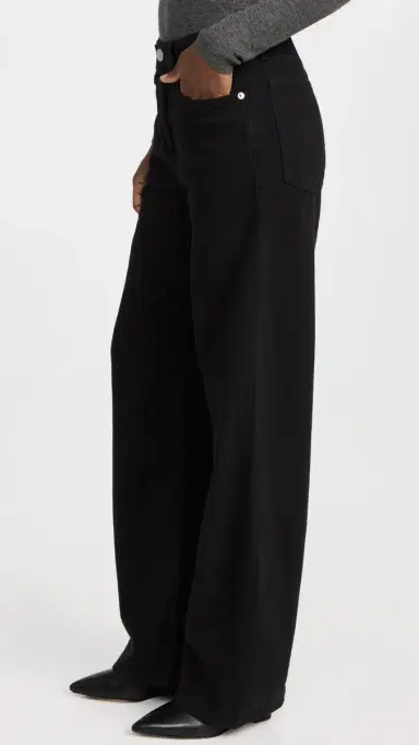 rag & bone Featherweight Logan Jeans Black 24 | Thumbnail 4