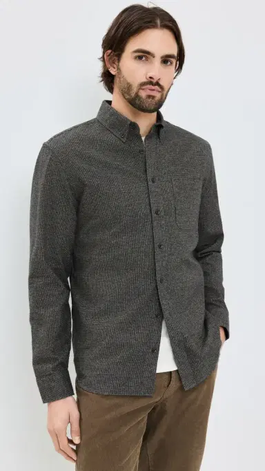 Taylor Stitch Jack Houndstooth Shirt Dark Forest 38 | Thumbnail 2 Taylor Stitch Jack Houndstooth Shirt Dark Forest 38 | Thumbnail 2