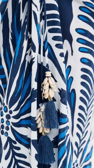 Poupette St Barth Uma Long Skirt Navy Cartagena | Thumbnail 6 Poupette St Barth Uma Long Skirt Navy Cartagena | Thumbnail 6