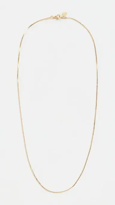SHASHI Petite Lady Necklace Gold One Size | Thumbnail 2