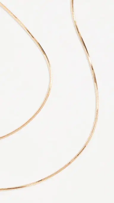 SHASHI Petite Lady Necklace Gold One Size | Thumbnail 3