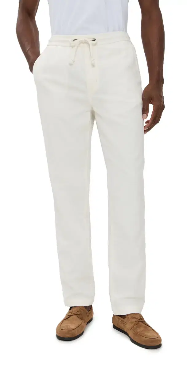 aturday tretch Beach Pants White