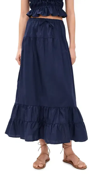 Peixoto Riley Maxi Skirt Navy | Thumbnail 1