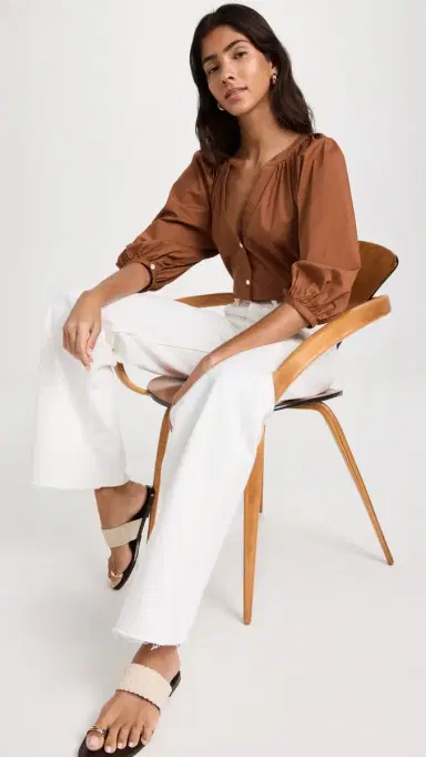 Staud New Dill Top Tan XL | Thumbnail 5