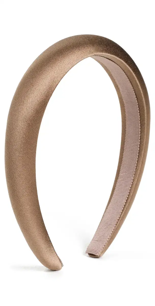Tori Headband In Silk Satin Cappuccino One Size