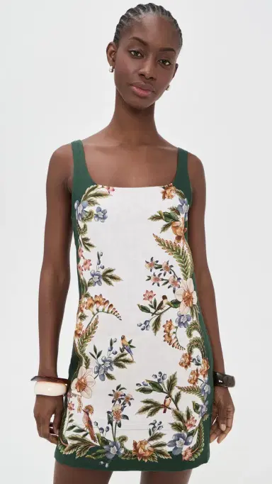 FARM Rio Mini Dress Nature Sand | Thumbnail 2 FARM Rio Mini Dress Nature Sand | Thumbnail 2