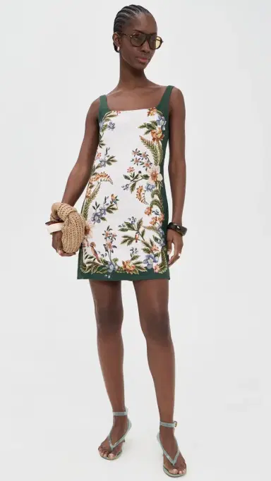 FARM Rio Mini Dress Nature Sand | Thumbnail 5 FARM Rio Mini Dress Nature Sand | Thumbnail 5