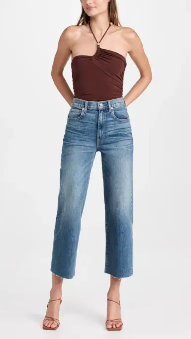 SLVRLAKE Grace Crop Jeans Blue Bird 24 | Thumbnail 5