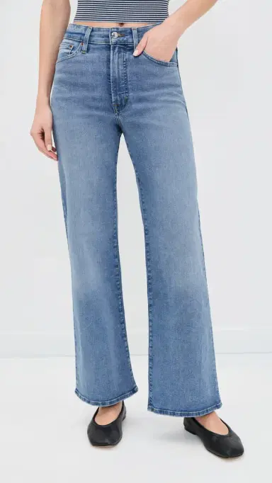 Madewell The Wide Leg Jeans Coastal Blue Wash | Thumbnail 2 Madewell The Wide Leg Jeans Coastal Blue Wash | Thumbnail 2