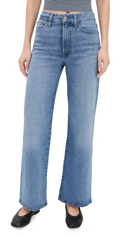Madewell The Wide Leg Jeans Coastal Blue Wash | Thumbnail 1 Madewell The Wide Leg Jeans Coastal Blue Wash | Thumbnail 1