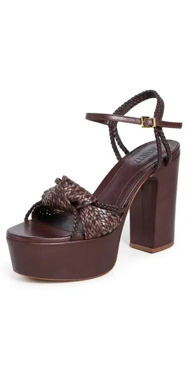 Schutz Kalina Platform Heels Root Brown | Thumbnail 1 Schutz Kalina Platform Heels Root Brown | Thumbnail 1