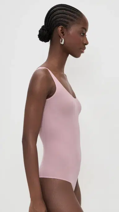 Commando Ballet Tank Thong Bodysuit Mauve One Size | Thumbnail 4