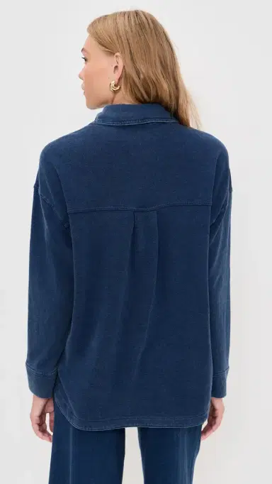 Z Supply All Day Knit Denim Jacket Indigo M | Thumbnail 3