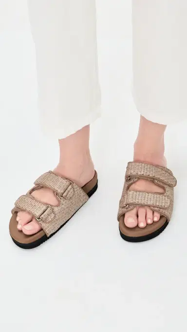 ROAM The Double Slider Sandals Natural | Thumbnail 3
