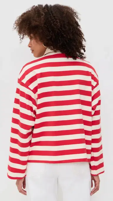 State & Lake Bobbi Polo Red/Ivory L | Thumbnail 3 State & Lake Bobbi Polo Red/Ivory L | Thumbnail 3