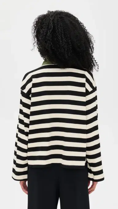State & Lake Bobbi Polo Black/Ivory M | Thumbnail 3 State & Lake Bobbi Polo Black/Ivory M | Thumbnail 3