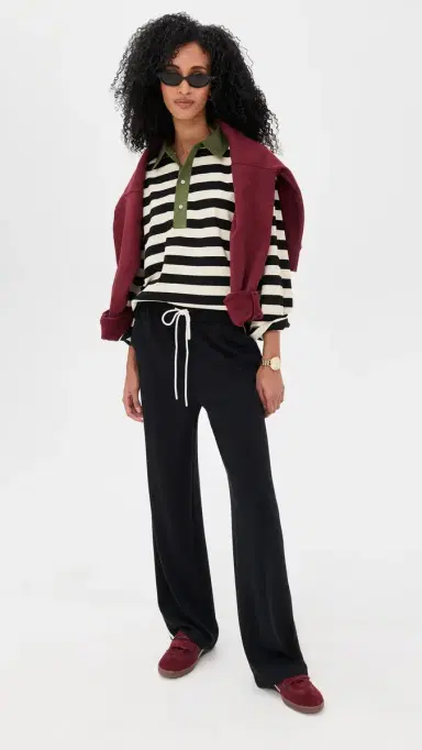 State & Lake Bobbi Polo Black/Ivory M | Thumbnail 5 State & Lake Bobbi Polo Black/Ivory M | Thumbnail 5