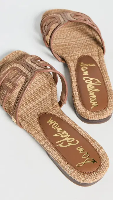 Sam Edelman Bay Mutli Sandals Tan Raffia | Thumbnail 4