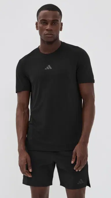 Adidas Designed For Training Workout Tee Black L | Thumbnail 2