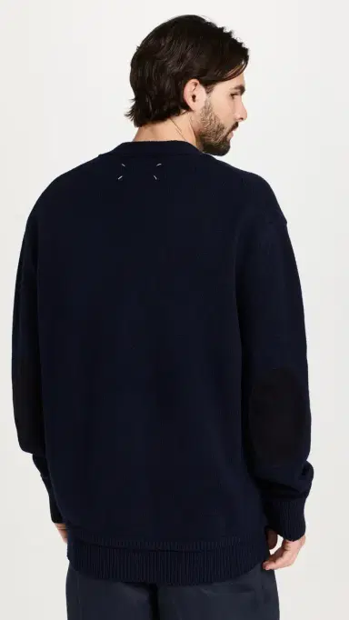 Maison Margiela Elbow Patch Cardigan | Thumbnail 3